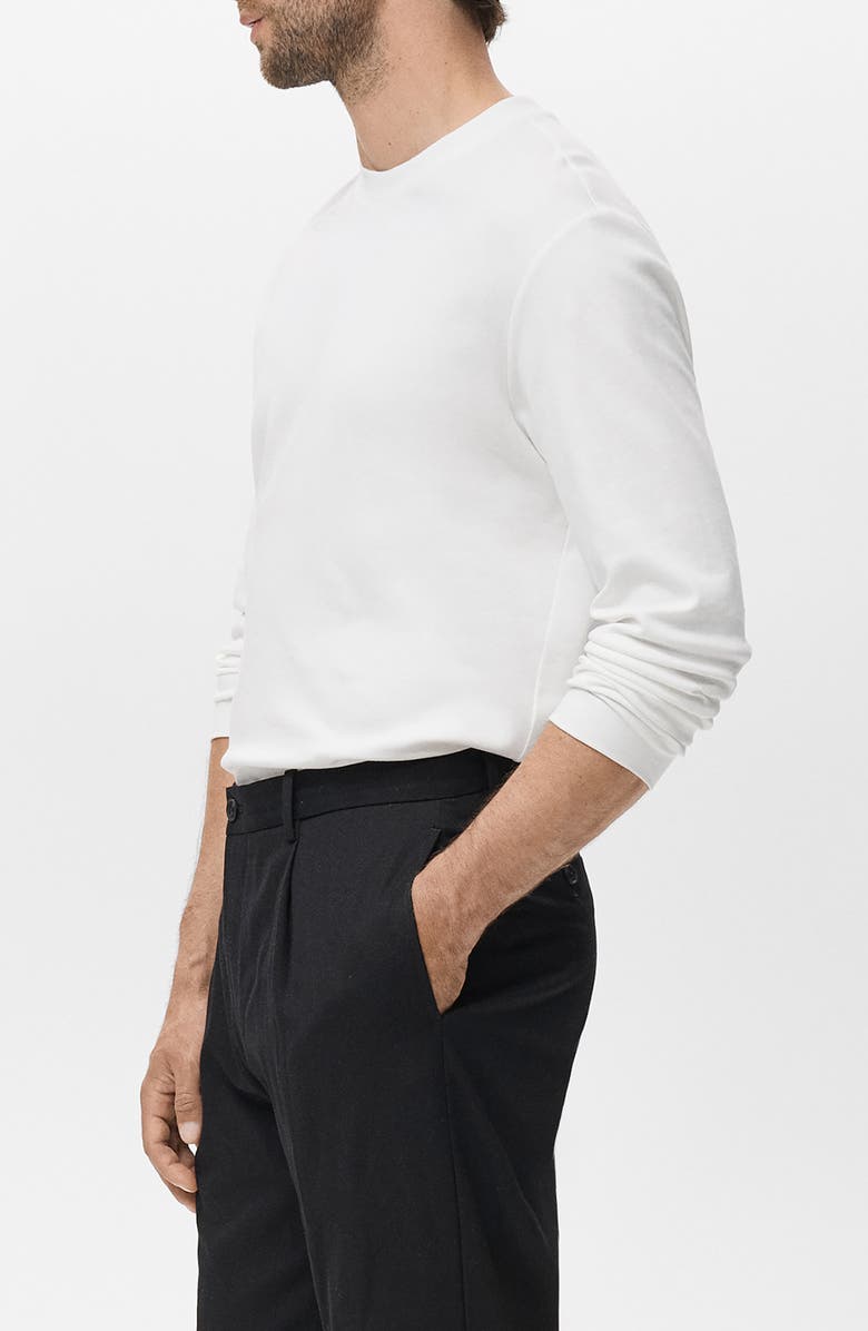 MANGO Regular Fit Long Sleeve T-Shirt, Alternate, color,