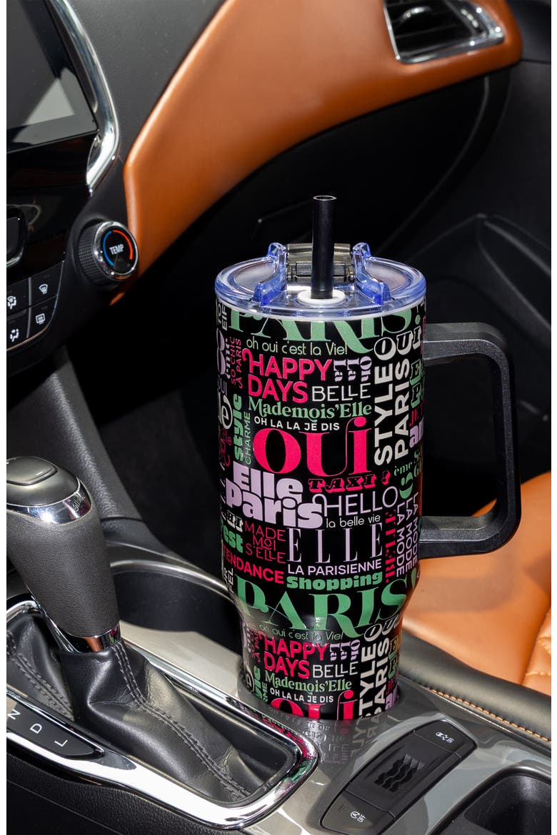 40oz Parisian Double Walled Insulated Stainless Steel Tumbler, Alternate, color, Paris Mademoiselle