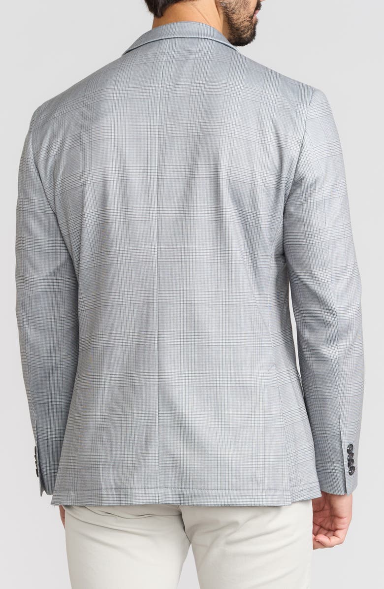 SAVILE ROW CO Shoreditch Plaid Knit Blazer, Alternate, color, Light Olive