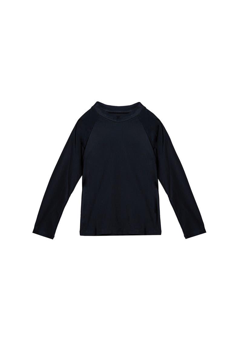 Beach Scout Long Sleeve Swim Shirt, Main, color, Black