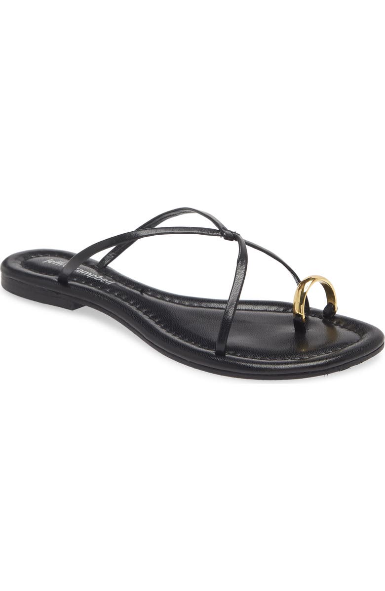 Jeffrey Campbell Pacifico Slide Sandal, Main, color, Black Gold