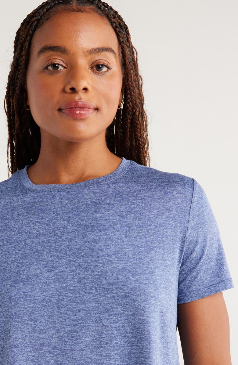 Zella Restore Soft Lite Relaxed Tee, Alternate, color, Blue Tempest