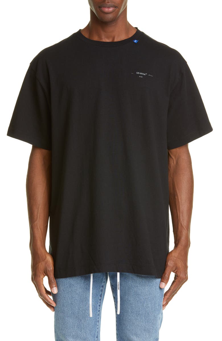 Off-White Unfinished Logo T-Shirt, Main, color, 