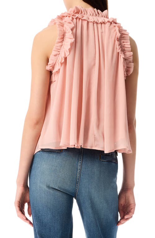 Robert Rodriguez Jean Ruffle Sleeveless Top