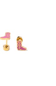 Pip Pop Cowboy Boot Stud Earrings