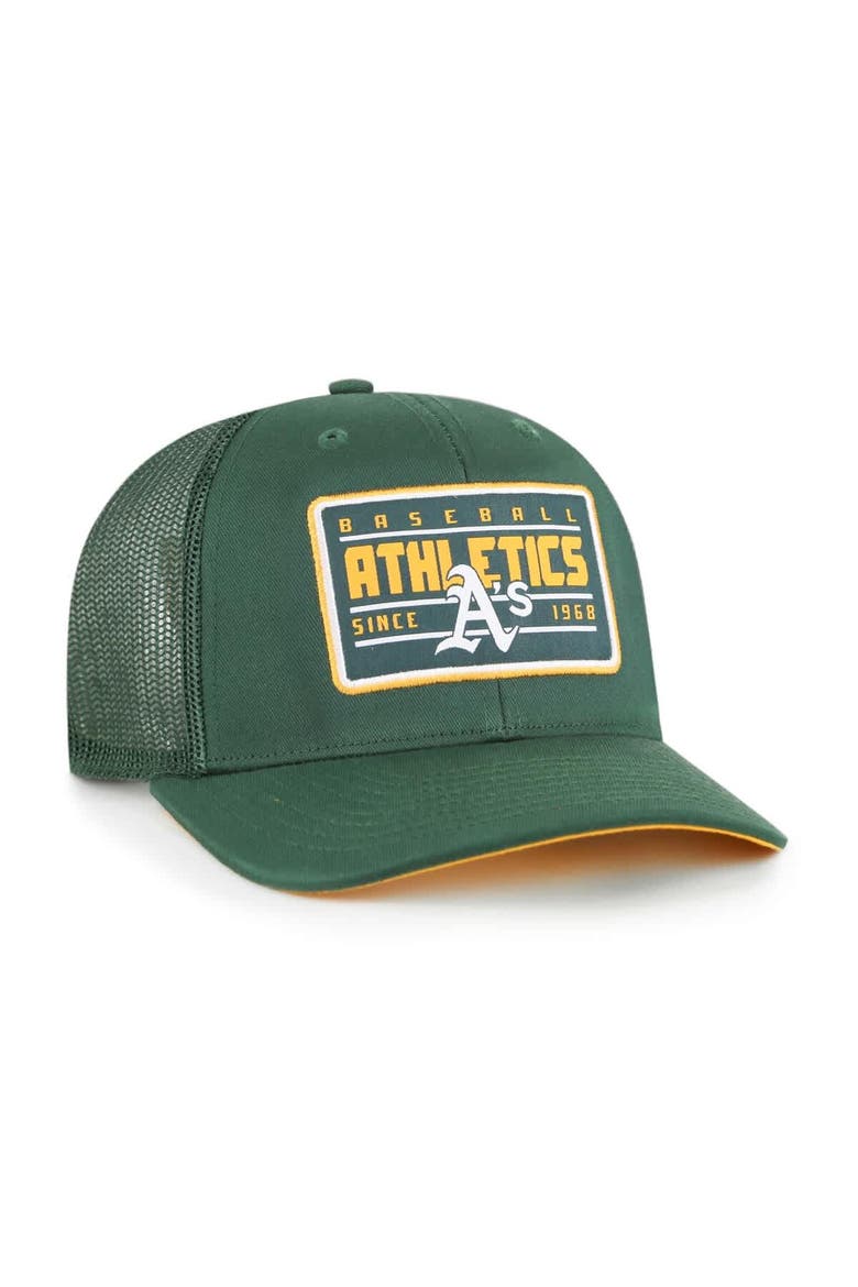Men's '47 Green Oakland Athletics Hardline Trucker Adjustable Hat, Alternate, color, Green