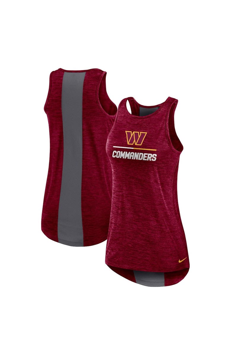 Nike Women's Nike Burgundy Washington Commanders High Neck Performance Tank Top, Main, color,
