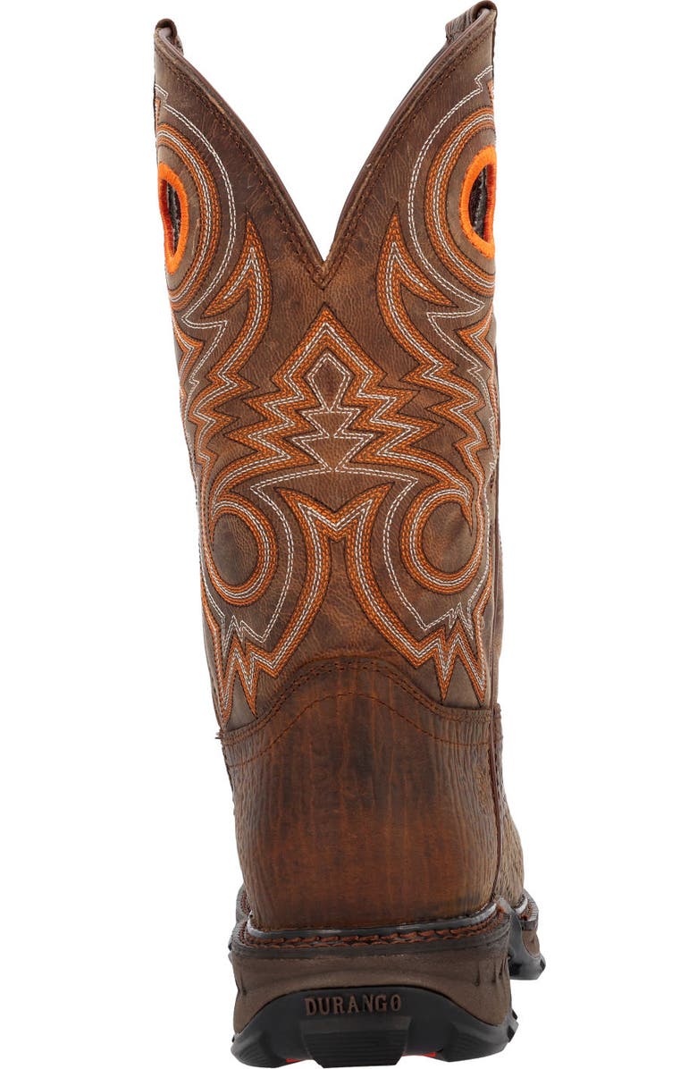 DURANGO Composite Toe Western Work Boot, Alternate, color, Bay Brown And Steel Cut Oat