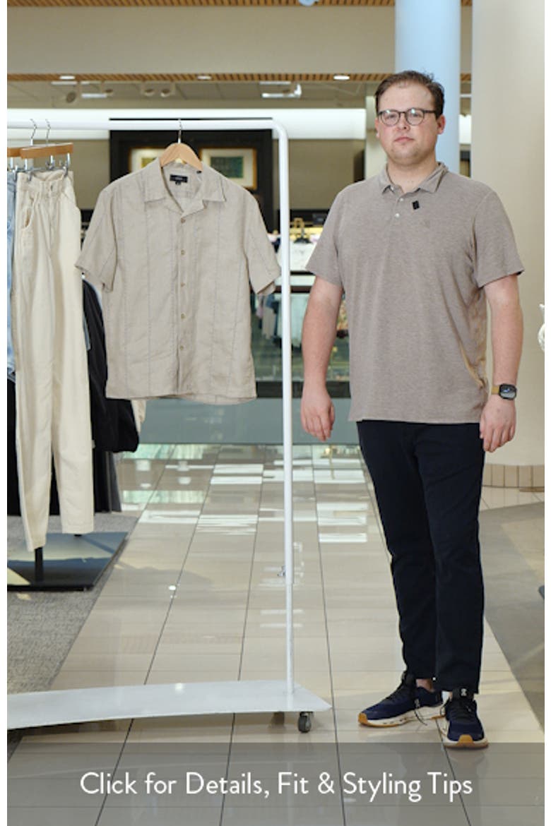 Eyelet Linen Button-Up Shirt video