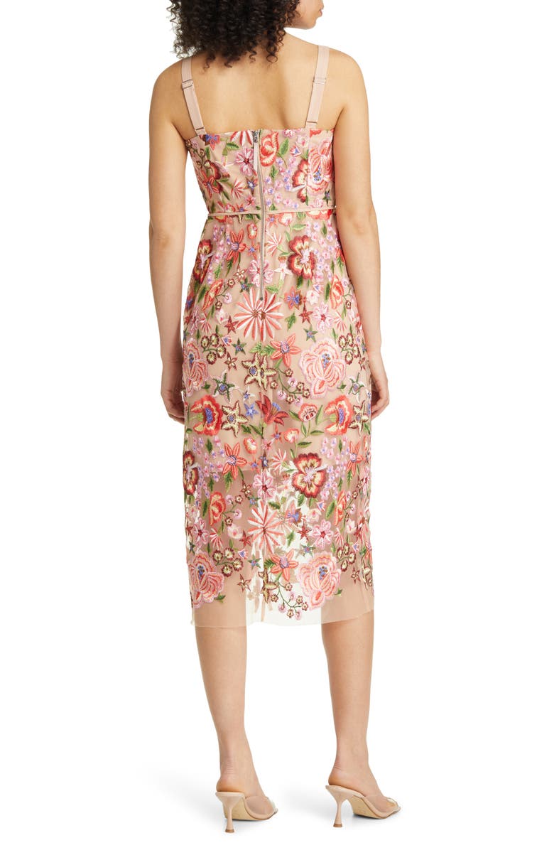 Sam Edelman Floral Embroidered Midi Dress, Alternate, color,