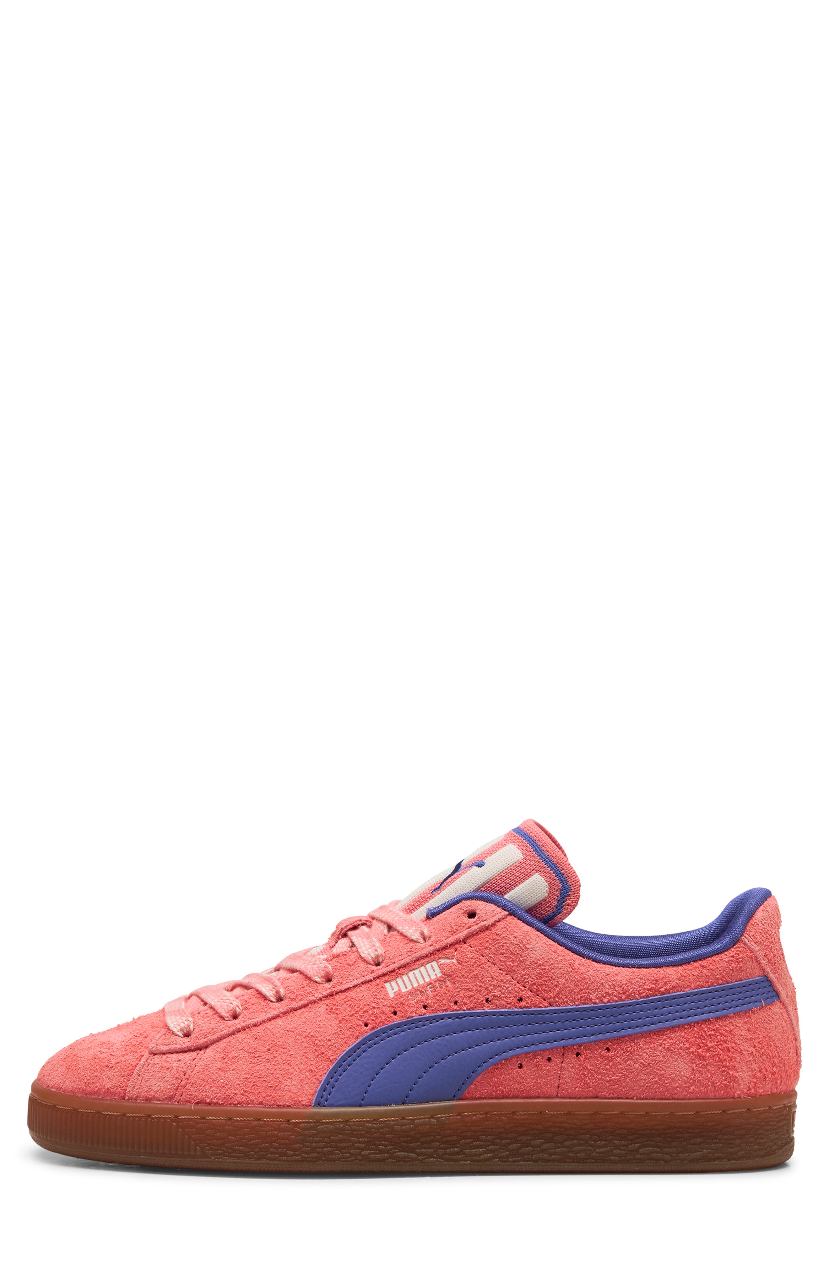 Suede Supertifo Low Top Sneaker, Alternate, color, SUNSET GLOW-GUM