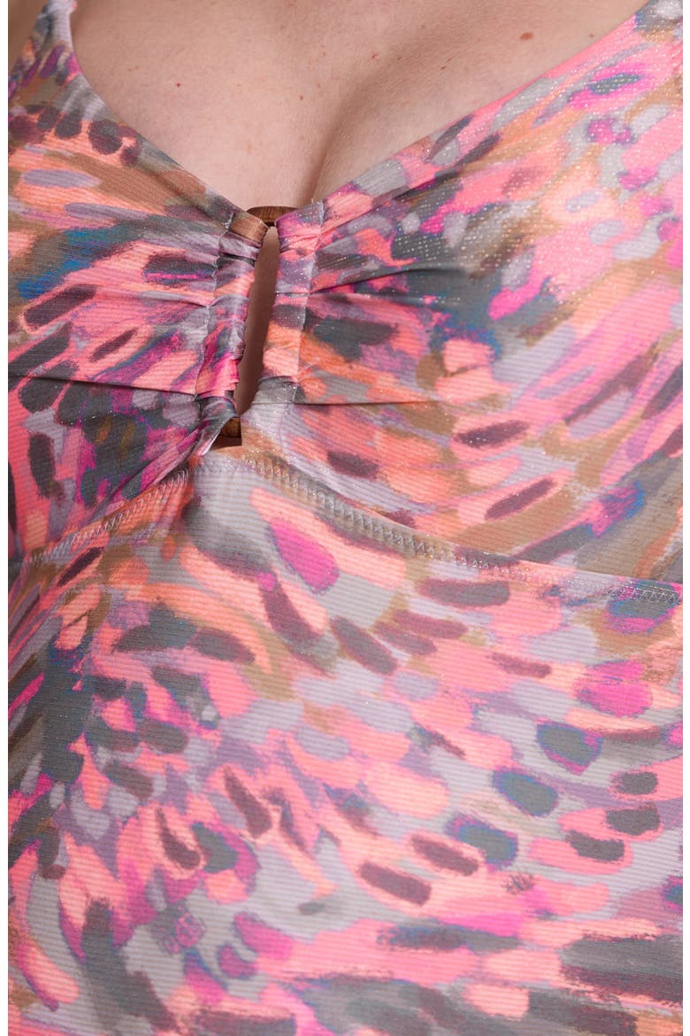 Paradise One-Piece Maternity Swimsuit, Alternate, color, PINK MULTI