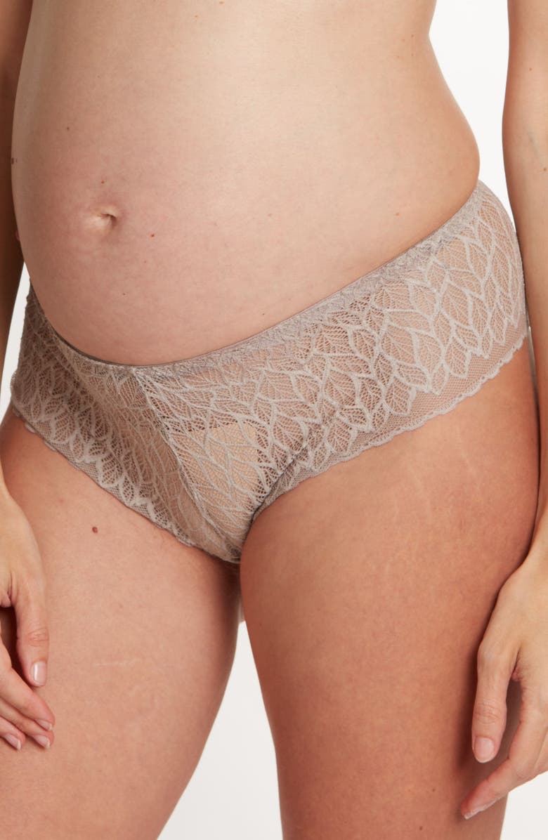 Cache Coeur Bliss Maternity Shorty, Main, color, Taupe