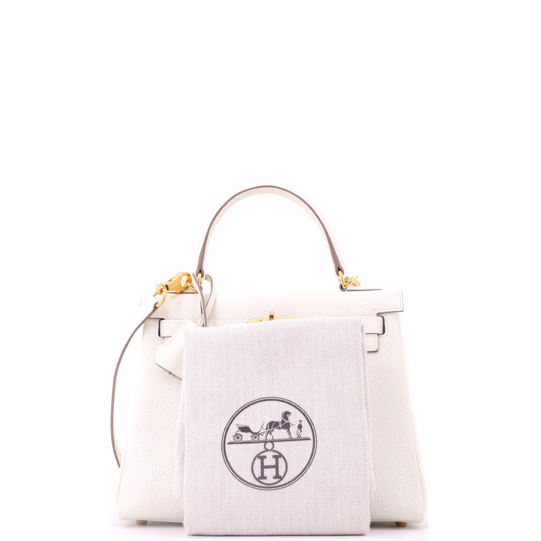 Pre-Owned Hermes Kelly Handbag Light Togo with Gold Hardware 25, Alternate, color, Mushroom