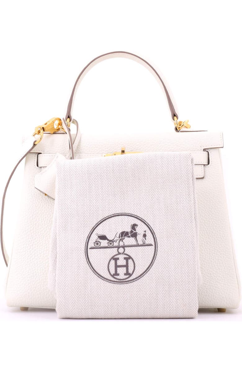 Pre-Owned Hermes Kelly Handbag Light Togo with Gold Hardware 25, Alternate, color, Mushroom