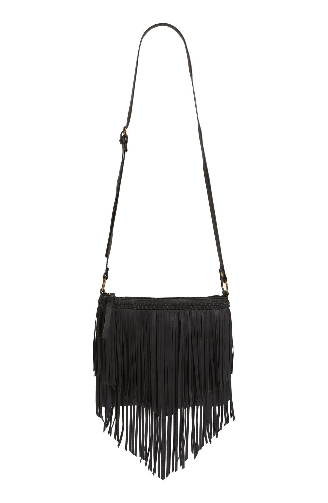 BP. Layered Fringe Crossbody Bag, Main, color, 