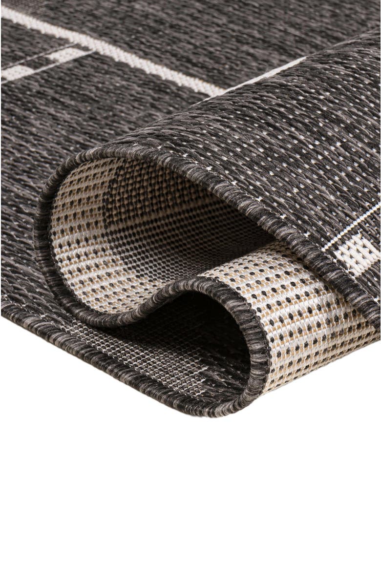 JONATHAN Y Soren Modern Geometri Indoor/Outdoor Area Rug, Alternate, color, Black/Cream