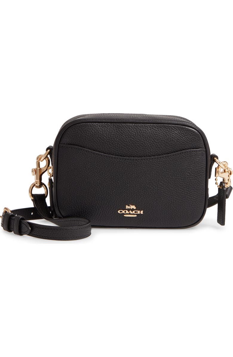 COACH Pebble Leather Camera Bag, Main, color,