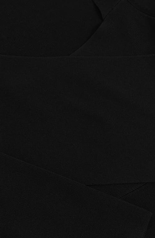 Reiss Sophia Long Sleeve Knit Maxi Dress In Black