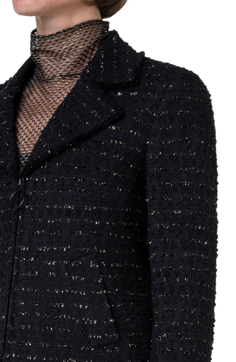 Akris punto Metallic Bouclé Jacket, Alternate, color, 