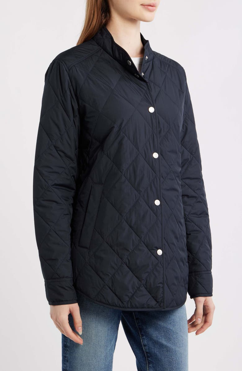Ilse Jacobsen Water Repellent Quilted Jacket, Alternate, color, Dark Indigo