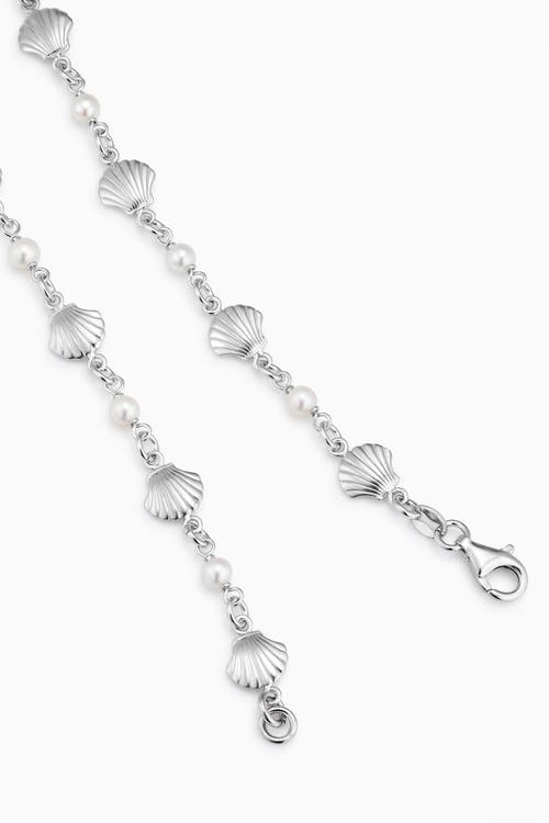 Oradina Sterling Silver Ocean Treasures Station Bracelet In Silver
