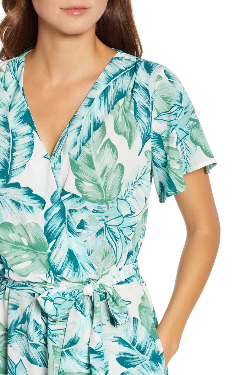 GIBSONLOOK Gibson x Hi Sugarplum! Catalina Ruffle Hem Romper, Alternate, color, 