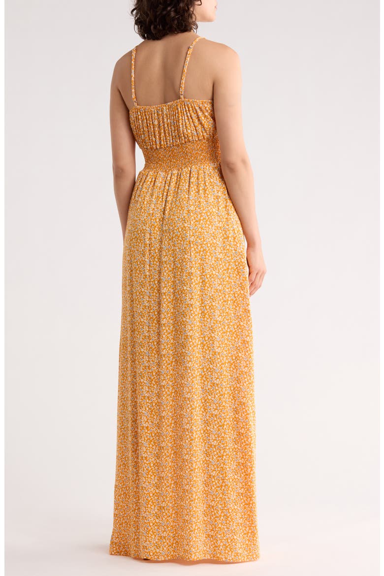 Gauze Maxi Dress, Alternate, color, ORANGE DITZY