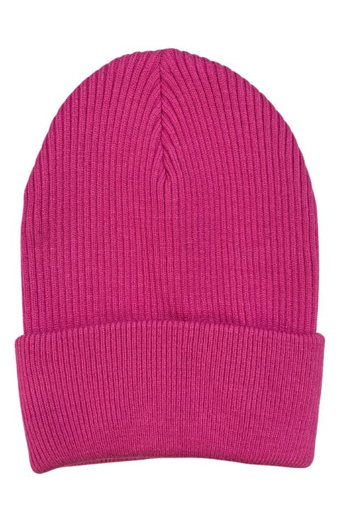 Rib Knit Cuff Beanie