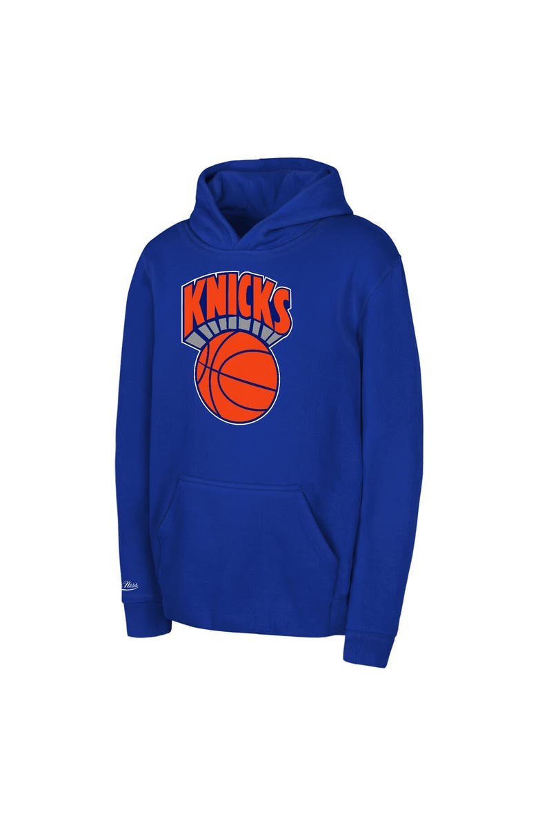 Mitchell & Ness Preschool Mitchell & Ness Blue New York Knicks Retro Logo Pullover Hoodie, Main, color, Blue