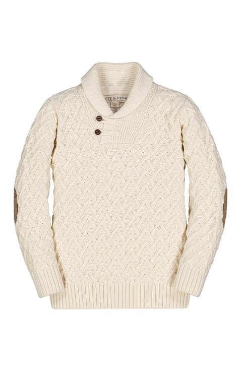 Boys' Shawl Collar Sweater, Kids