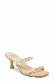 Grason Bead & Faux Pearl Sandal