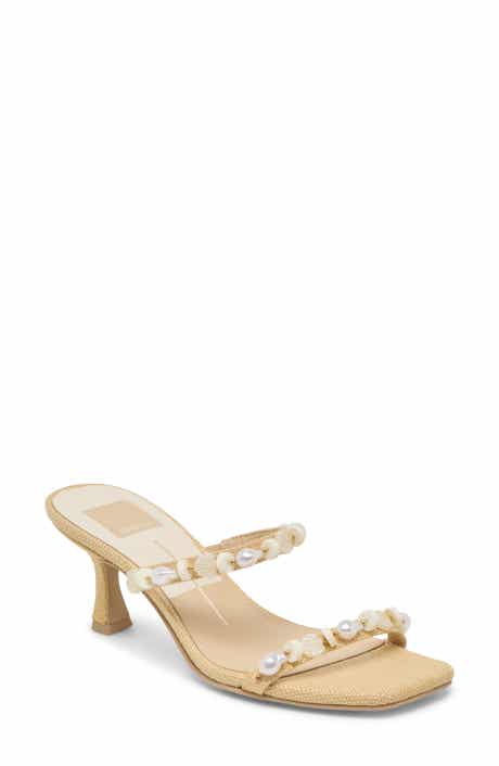 Grason Bead & Faux Pearl Sandal