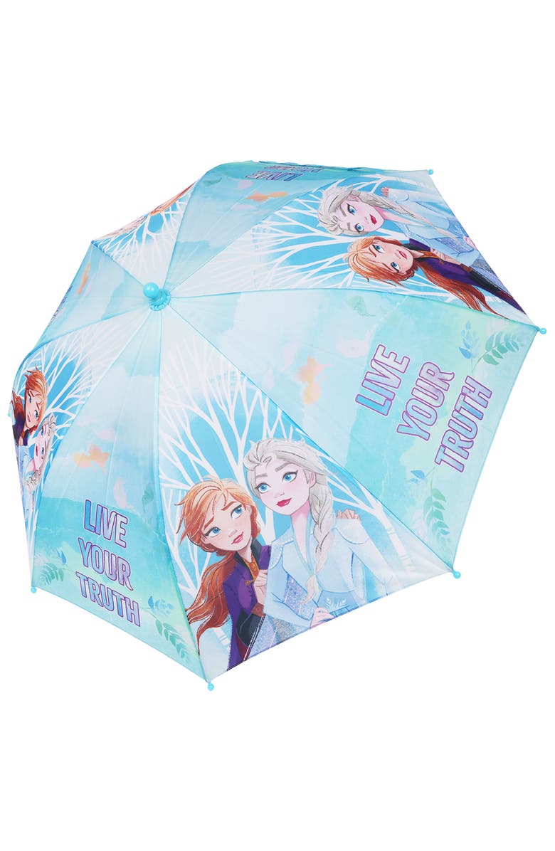 Disney Frozen "Live Your Truth" Kids Umbrella, Alternate, color, Light Blue