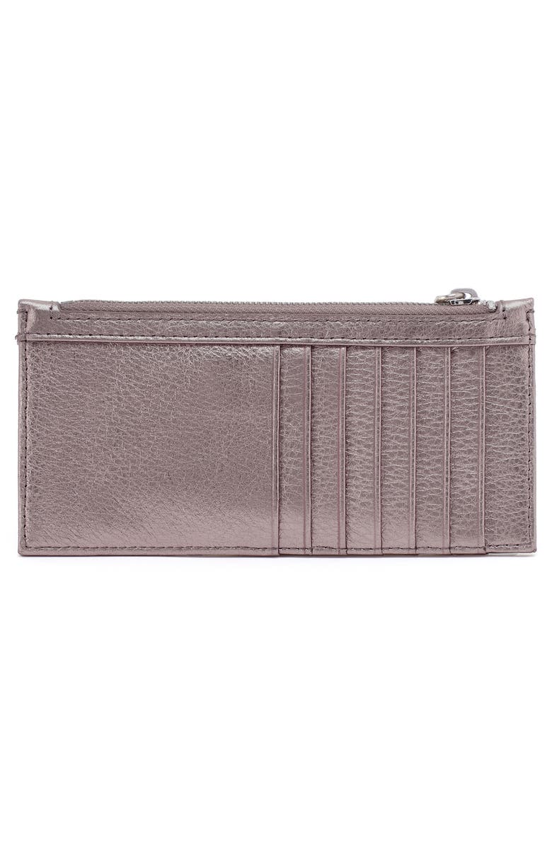 HOBO Carte Leather Wallet, Alternate, color, Pewter Spur
