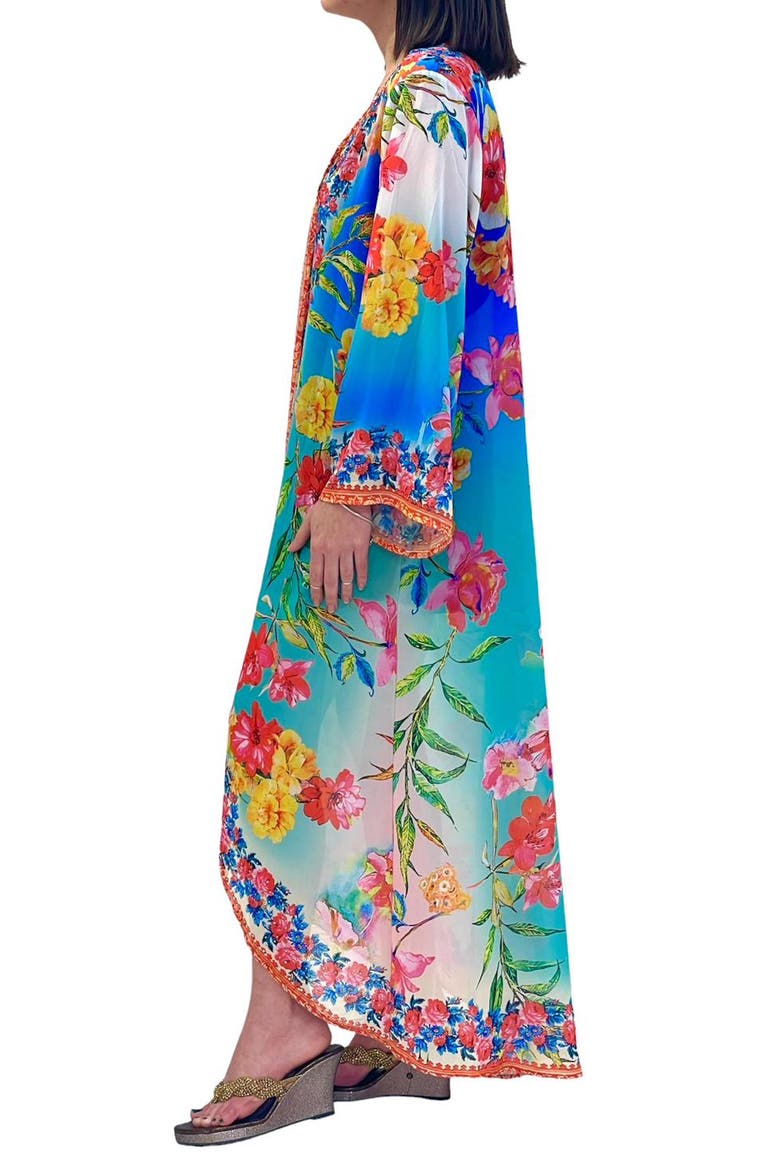 Ombré Longline Duster, Alternate, color, BLUE OMBRE