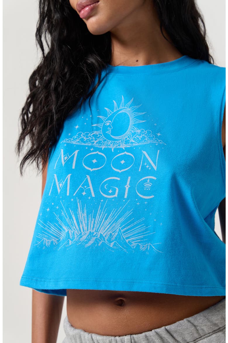 Moon Magic Spirt Crop Tank, Alternate, color, AQUA AURA