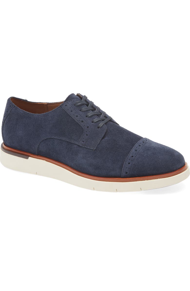 Allen Edmonds Caleb Hybrid Cap Toe Derby, Main, color, Sea