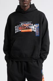 Balenciaga Medium Fit Bumper Stickers Appliqué Graphic Hoodie