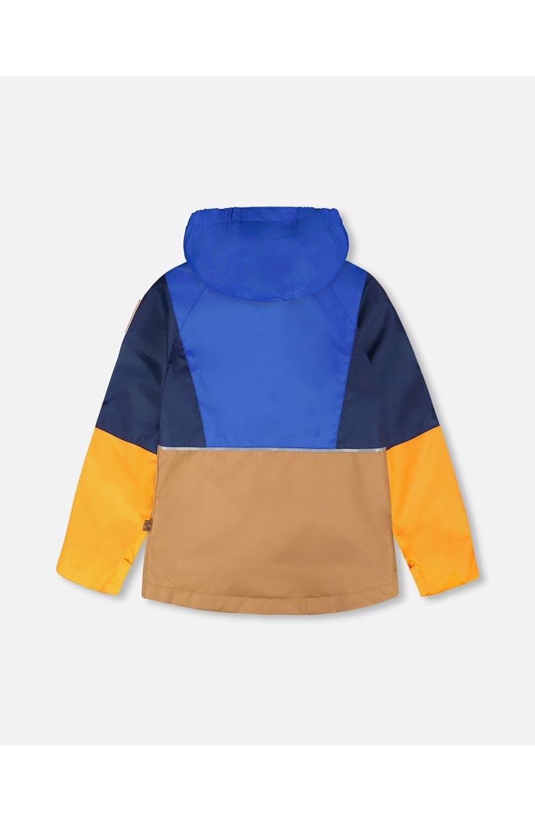 Deux par Deux 3-in-1 Two-Piece Colorblock Mid-Season Outerwear Set, Alternate, color, Blue Colorblock