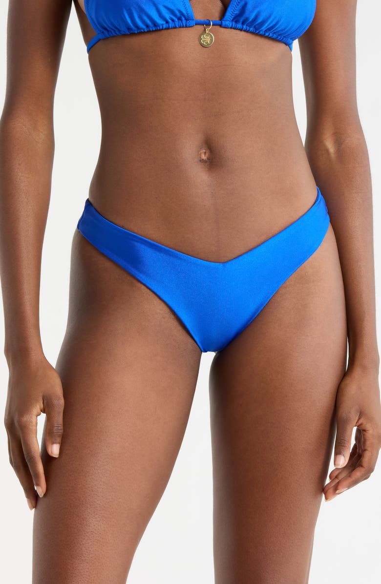 Kulani Kinis Y-Cut Bikini Bottoms, Main, color, Blue Lagoon