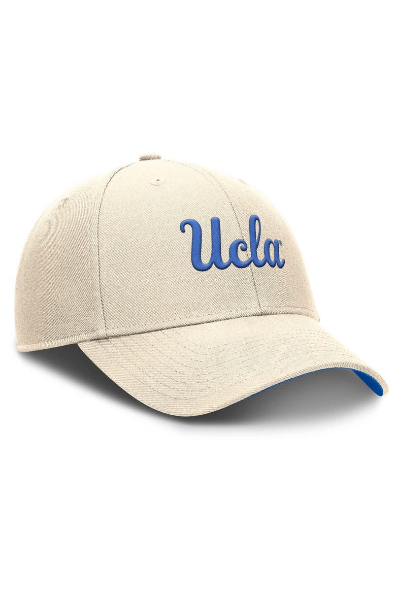 Men's Jordan Brand Natural UCLA Bruins Rise Primetime Performance Trucker Adjustable Hat, Alternate, color, Natural