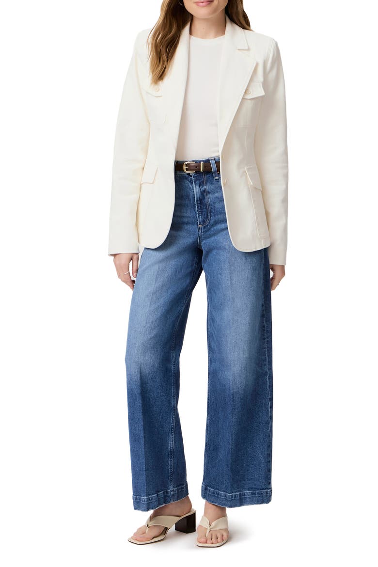 Romona Denim Blazer, Alternate, color, PALEIVORY