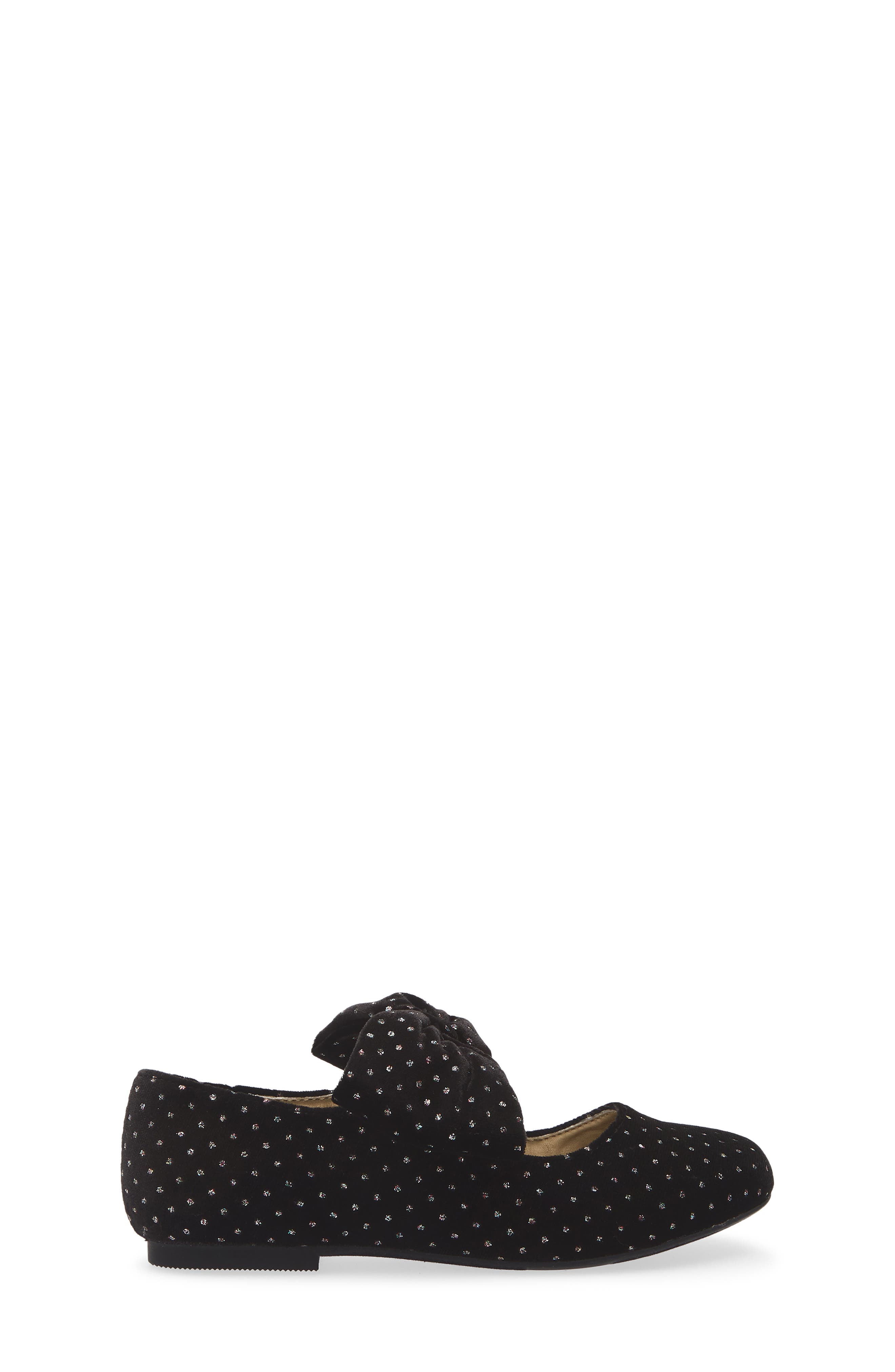 Nordstrom Kids' Posey Bow Mary Jane Flat, Alternate, color, Black