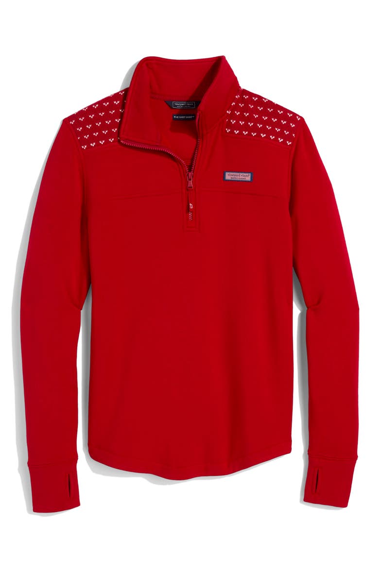 Dreamcloth® Relaxed Shep Shirt, Alternate, color, RED VELVET