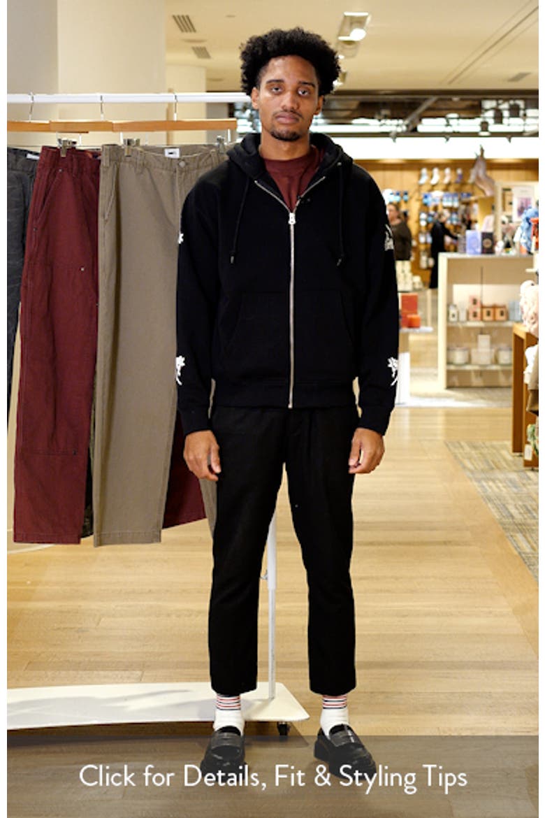 Rose Cotton Blend Graphic Zip Hoodie (Men) | Nordstrom