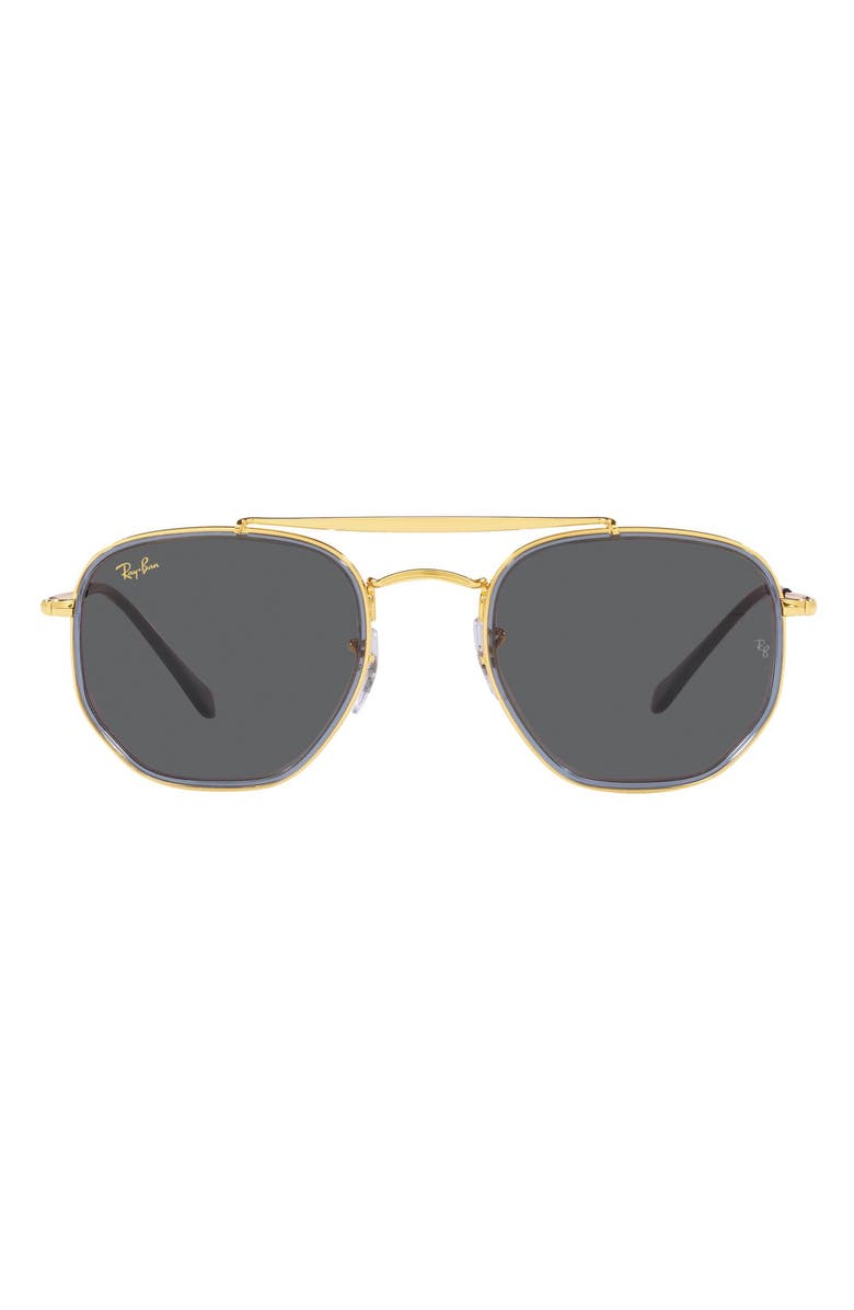 Ray-Ban 52mm Irregular Aviator Sunglasses, Main, color,