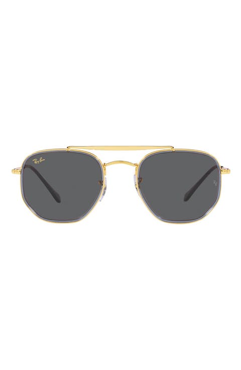 52mm Irregular Aviator Sunglasses
