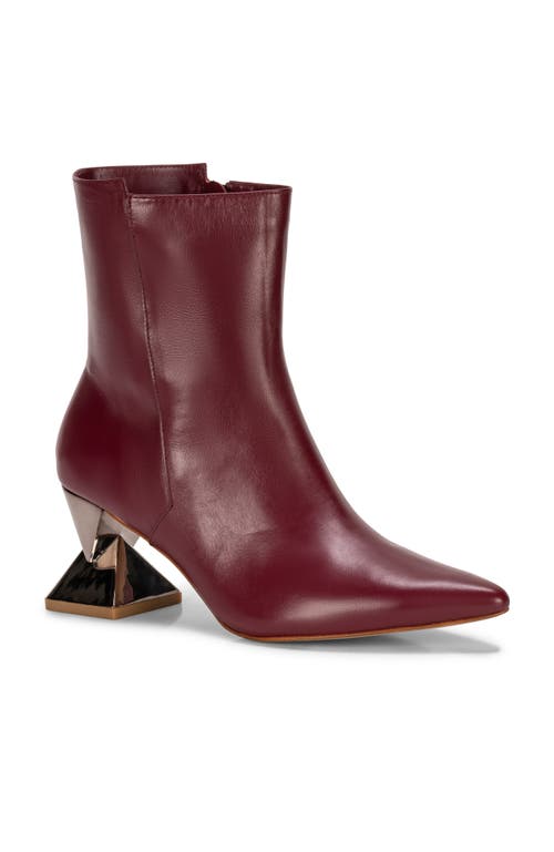 Chris Donovan Footwear Leaf Boot In Burgundy
