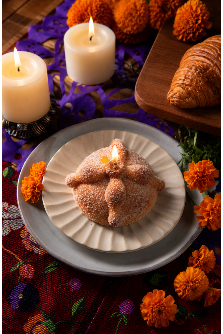 Pan de Muerto Candle, Alternate, color, None